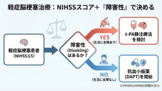 軽症脳梗塞へのt-PA投与基準は？PRISMS試験・ARAMIS試験から専門医が適応を解説
