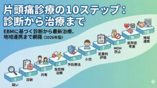 片頭痛診療の進め方 〜診断から急性期治療、予防療法までを10ステップで頭痛専門医が整理〜